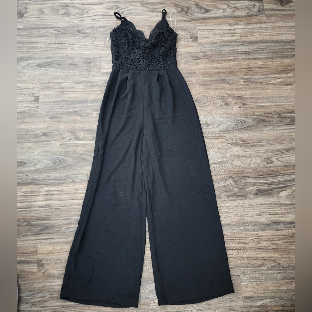 Wide leg Blashe lace top jumpsuit